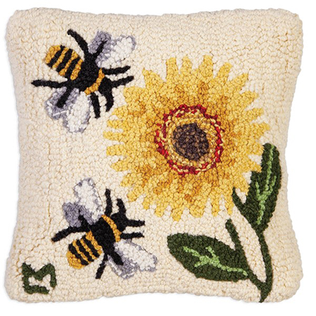 Chandler 4 Corners Sunflower Bees 14 x 14 Pillow