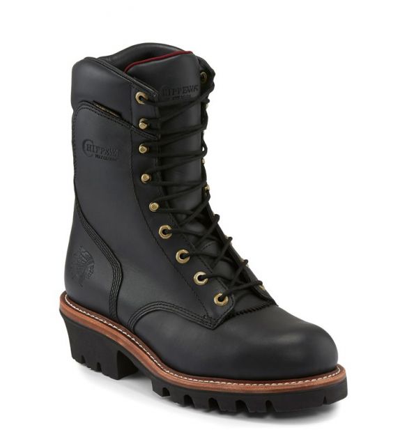 Chippewa 59410 Black Logger Steel Toe