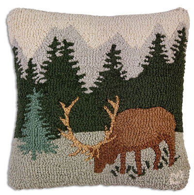 Chandler 4 Corners Mountain Elk 18" Pillow