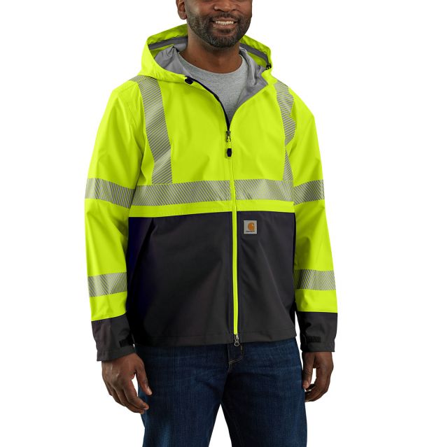 Carhartt Men's High-Visability Storm Defender&reg: Loose Fit Lightweight Class 3 Jacket