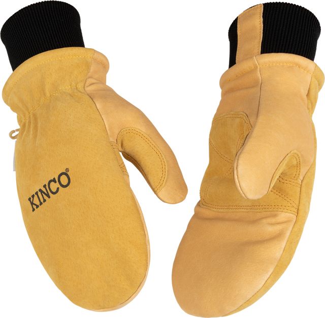 Kinco Women's Lined Grain & Suede Pigskin Mitt w/ Cuff