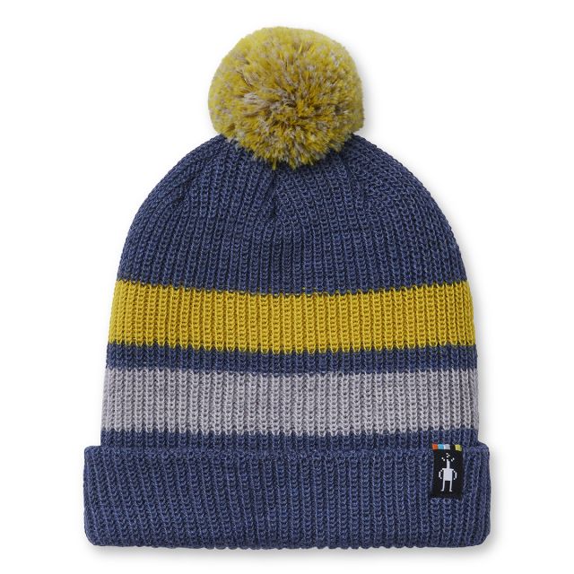Smartwool Kids' Striped Pom Beanie