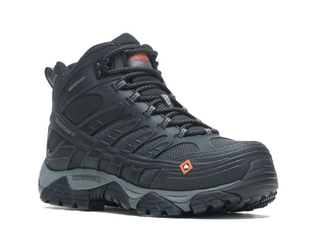 Merrell Men's Moab Velocity Mid Waterproof Carbon Fiber Boot - Wide