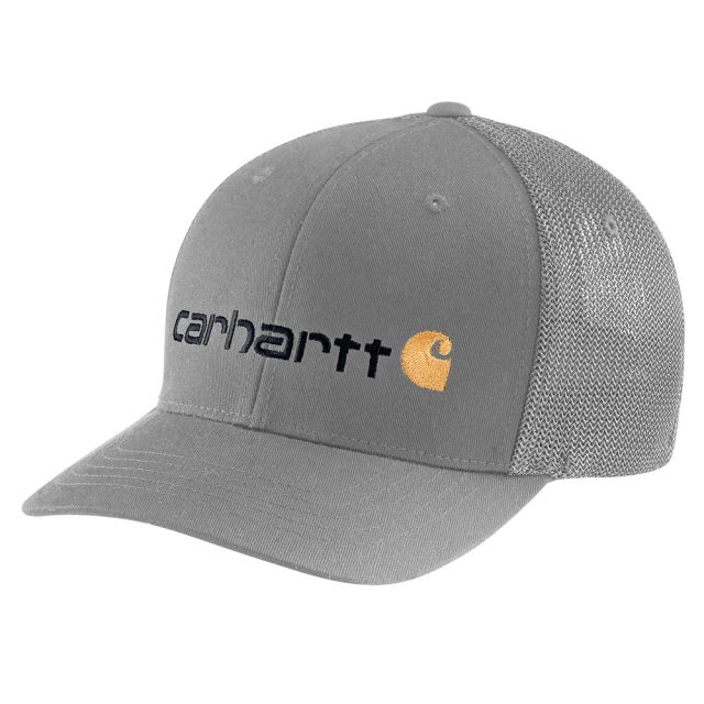 Carhartt Rugged Flex&reg; Fitted Canvas Mesh Back Logo Cap