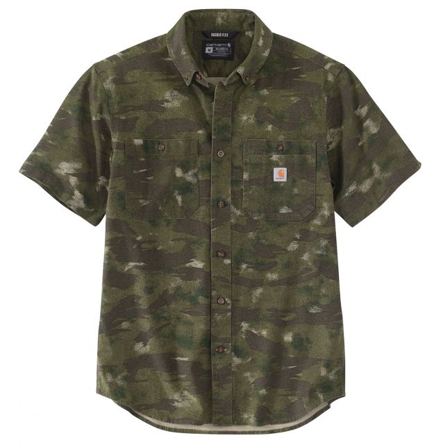 Carhartt Men's Midweight Canvas SS Camo Shirt