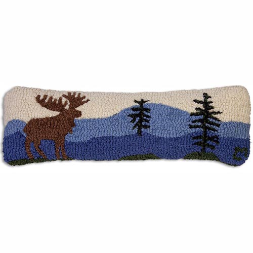 Chandler 4 Corners Mountain Moose 8 x 24 Pillow