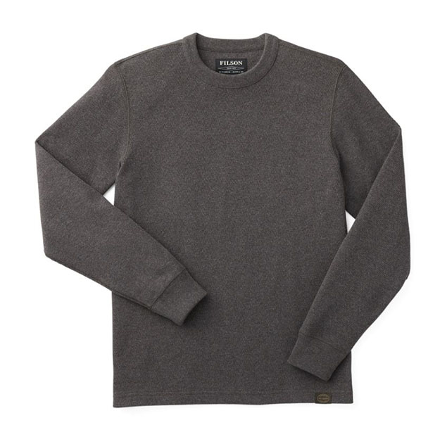 Filson Men's Waffle Knit Thermal Crewneck