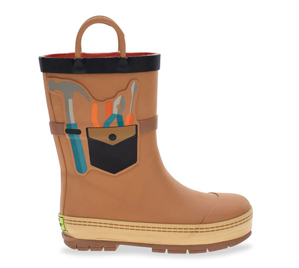 Western Chief Kids Happy Helper Tool Rain Boot