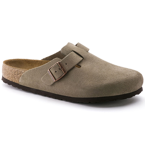 Birkenstock Boston Suede Soft Footbed