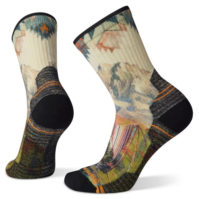 Smartwool Women's Hike Light Cushion Mountain Print Crew Sock