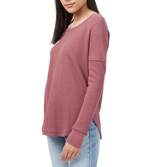 TenTree Women's TreeWaffle L/S Crew Top