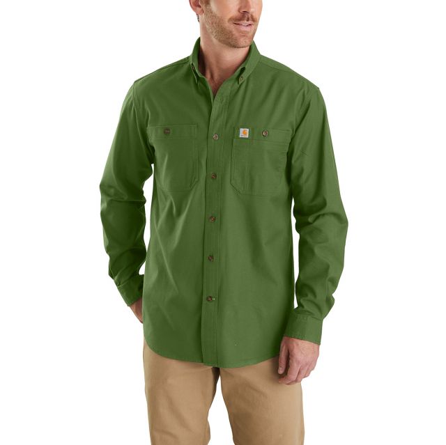 Carhartt Men's Rugged Flex Rigby L/S Canvas Work Shirt