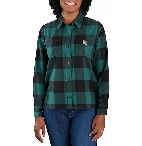 Carhartt Women's Rugged Flex&reg; Midweight Flannel Plaid Shirt