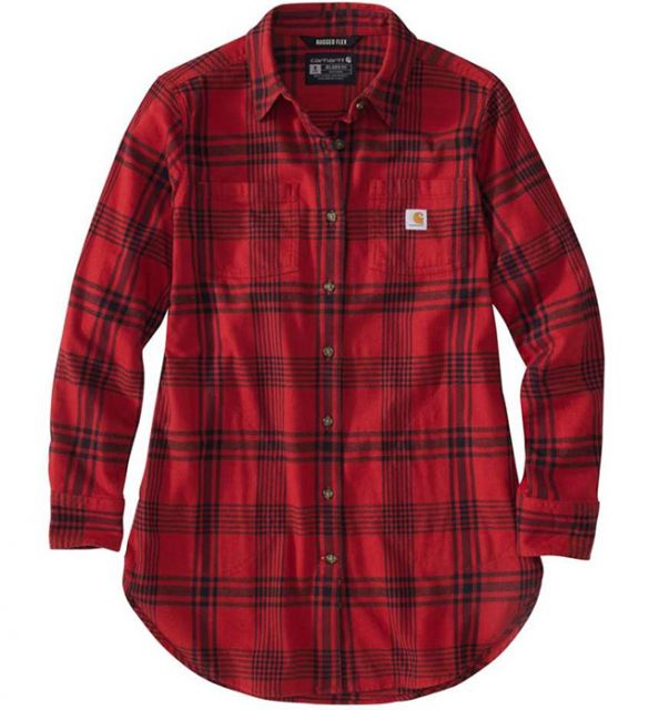 Carhartt Women's Rugged Flex&reg; Midweight L/S Flannel Tunic