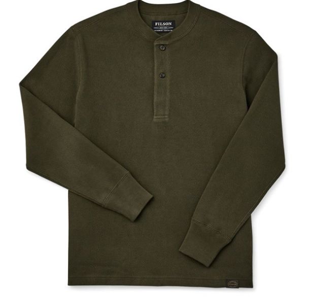 Filson Men's Waffle Knit Henley