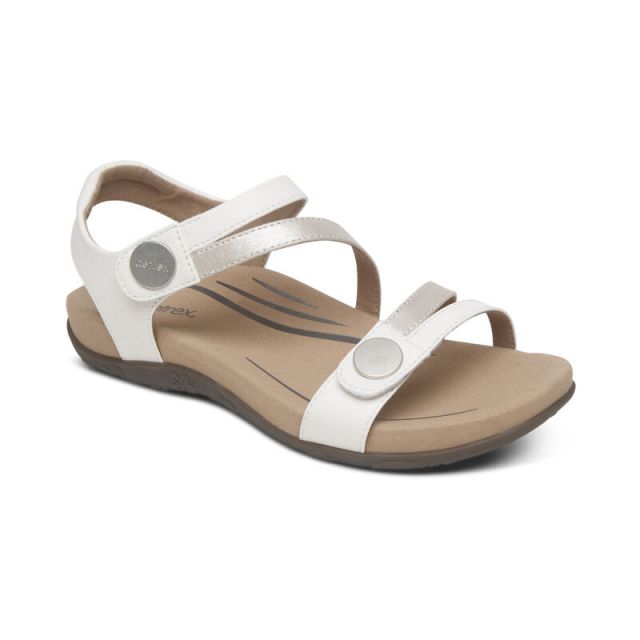 Aetrex Women's Jess Adjustable Quarter Strap Sandal