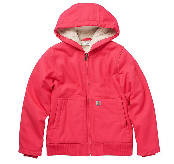 Carhartt Girls' Flannel Quilt Lined Active Jac