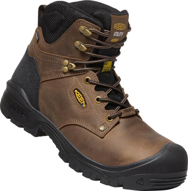 Keen Men's Independence 6" Insulated Waterproof Boot - Carbon Fiber Toe