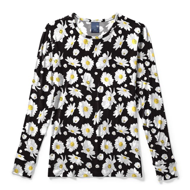 Zoe & Chloe Women's Silky Print L/S Tee