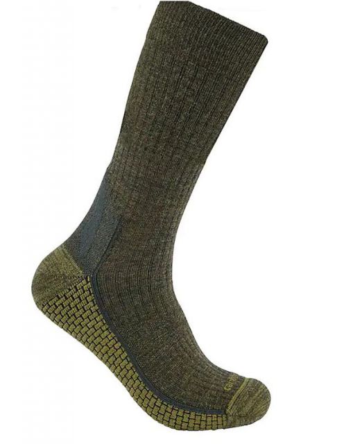 Carhartt Men's Force&reg; Grid Midweight Merino Blend Crew Sock