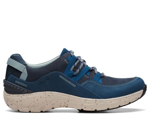 Clarks Women's Wave Range AP Blue Combi