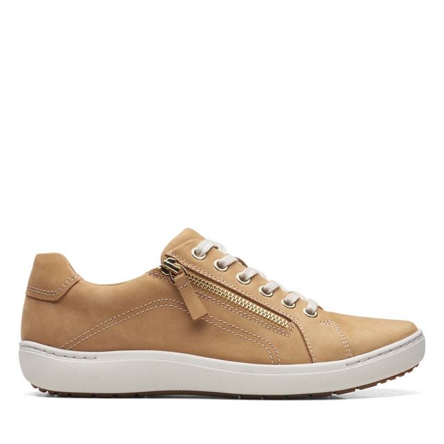 Clarks Women's Nalle Lace Camel Nubuck