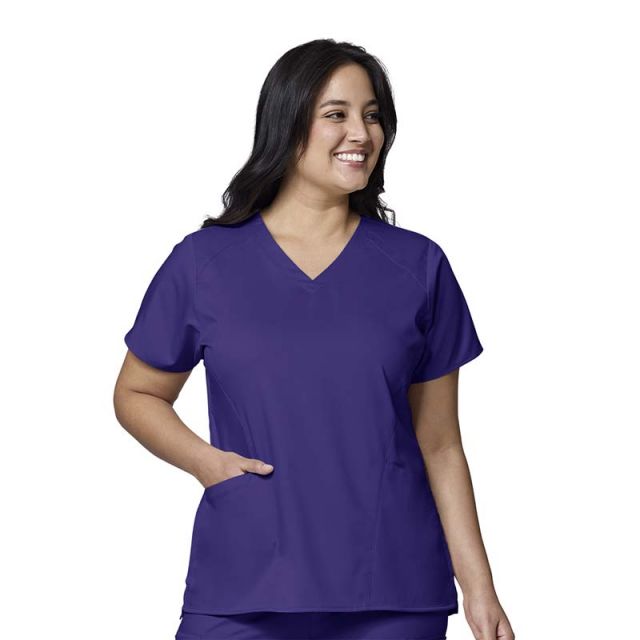 Wink Women's Pro Four Pocket V Neck Scrub Top