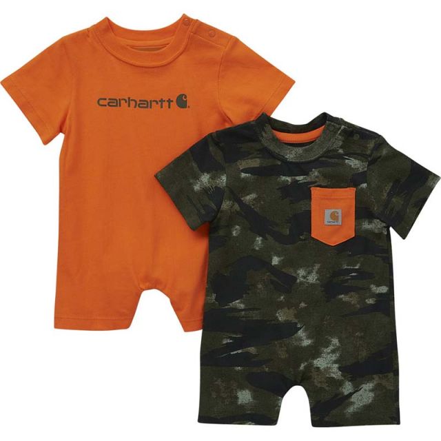 Carhartt Boys' Short Sleeve Camo 2 PC Romper Set