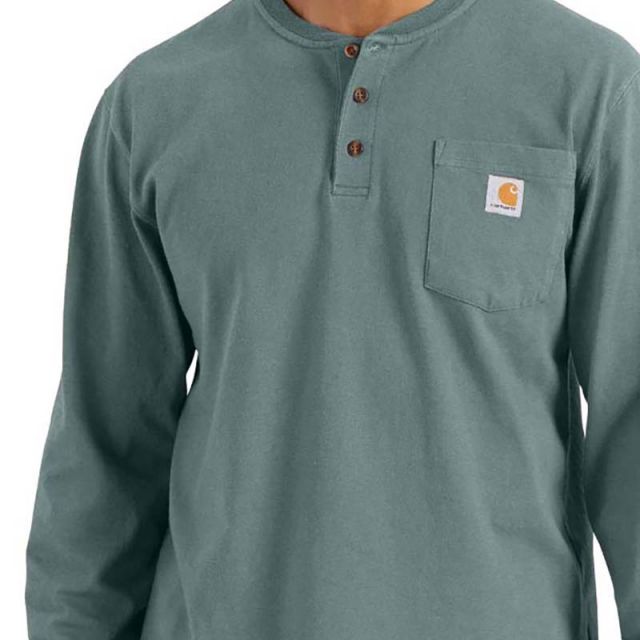 Carhartt Men's Loose Fit Heavyweight L/S Pocket Henley T-Shirt