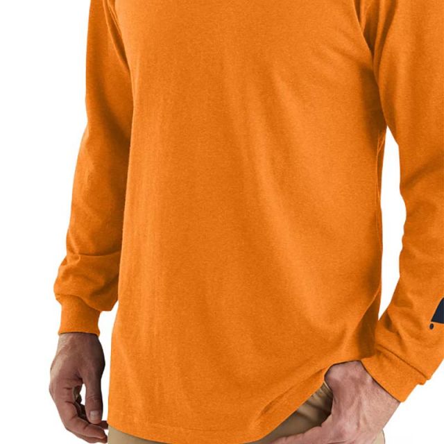 Carhartt Men's Loose Fit Heavyweight L/S Logo Sleeve Graphic T-Shirt