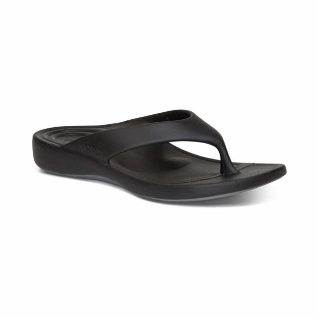 Aetrex  Women's Maui Orthotic Flip - Black