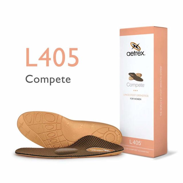 Aetrex Women's Compete Orthotics W/Metatarsal Support