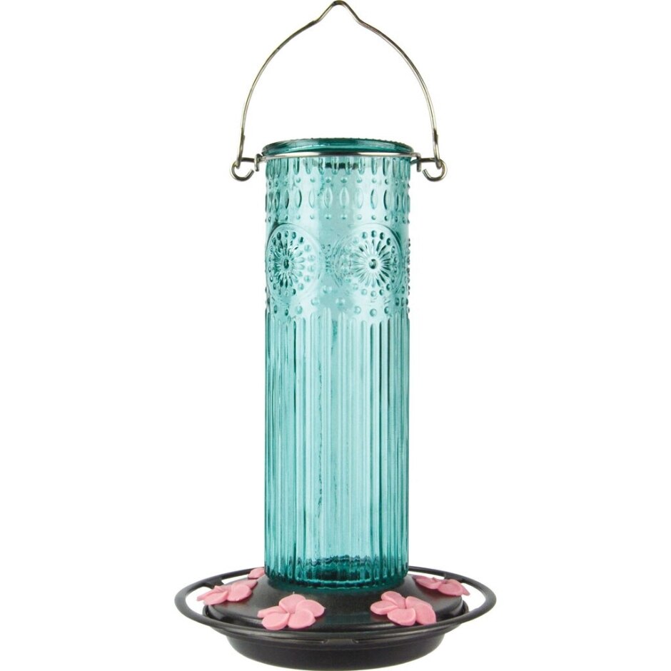 Nature's Way Antique Glass Gravity Hummingbird Feeder 28oz