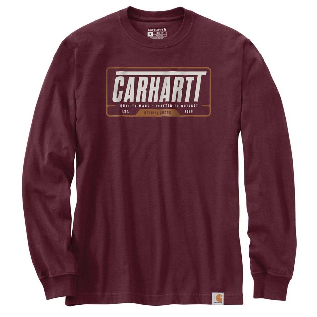Carhartt Men's Loose Fit Heavyweight Long-Sleeve Outlast Graphic T-Shirt