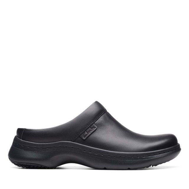 Clarks Women's Pro Clog - Black Leather