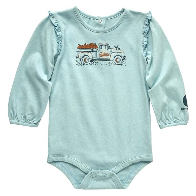 Carhartt Kids' Long Sleeve Pumplin Truck Bodysuit