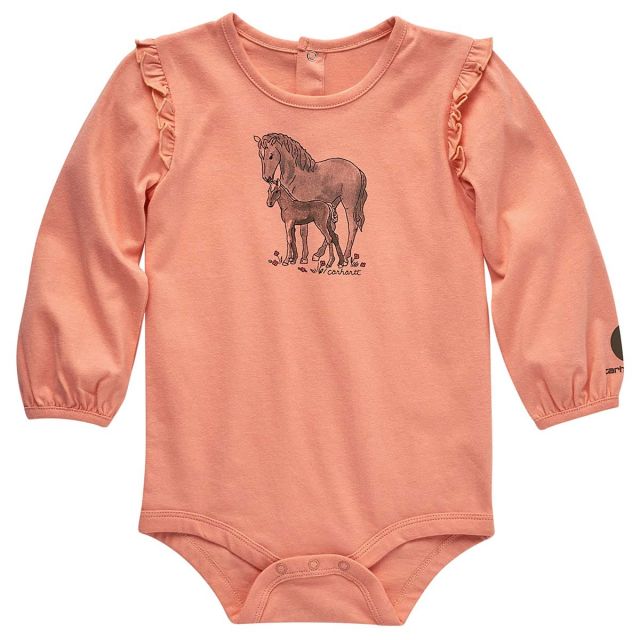 Carhartt Long Sleeve Horse Family Bodysuit
