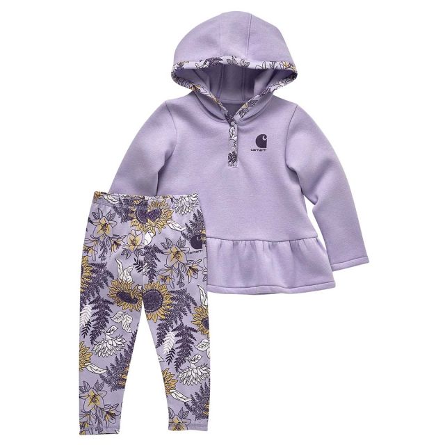 Carhartt Kids' Long Sleeve Sweatshirt & Printed Legging 2 PC Set