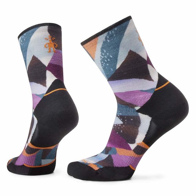 Smartwool Women's Trail Run Targeted Cushion Mosaic Pieces Print Crew Socks