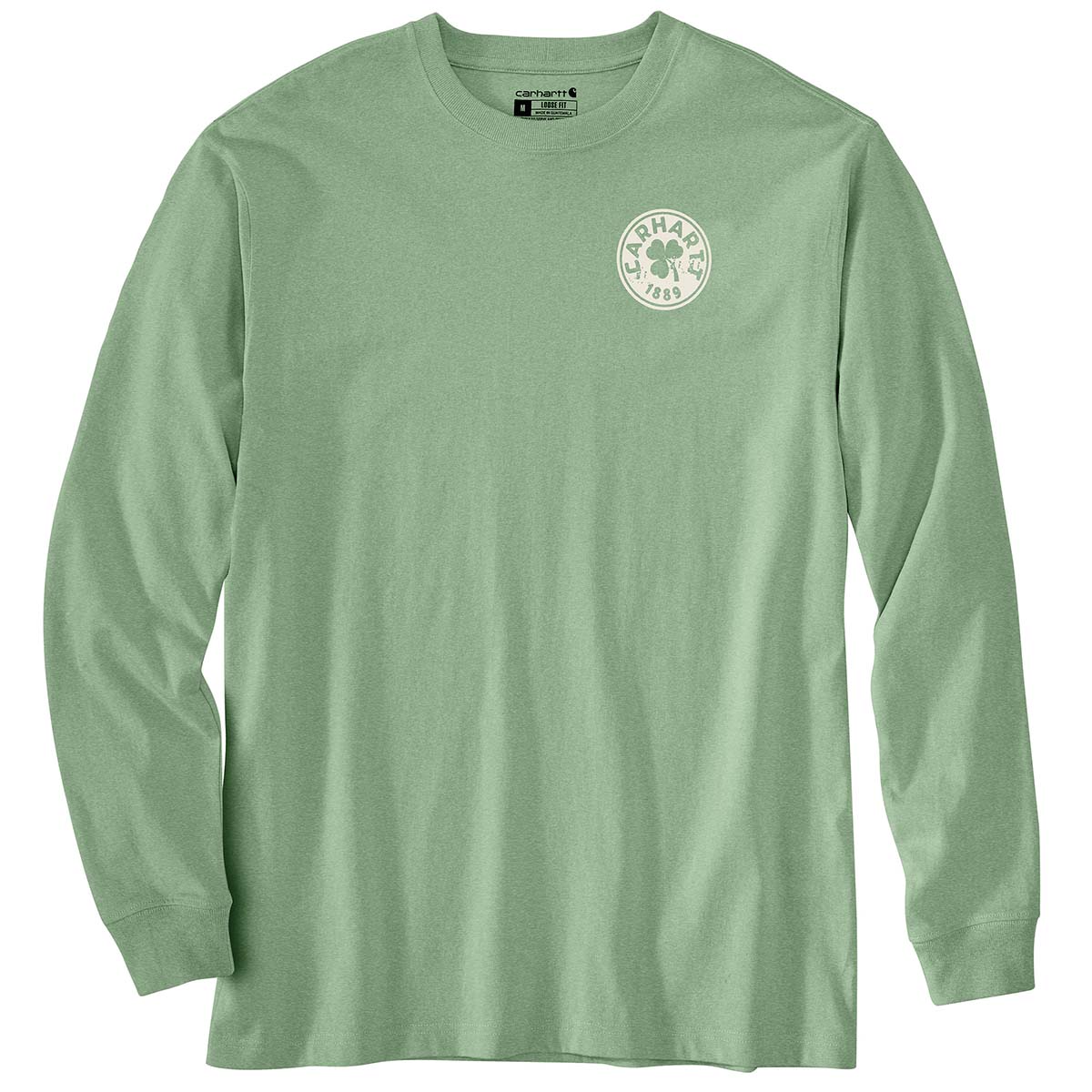 Carhartt Men's Loose Fit Heavtweight LS Shamrock Graphic T-Shirt