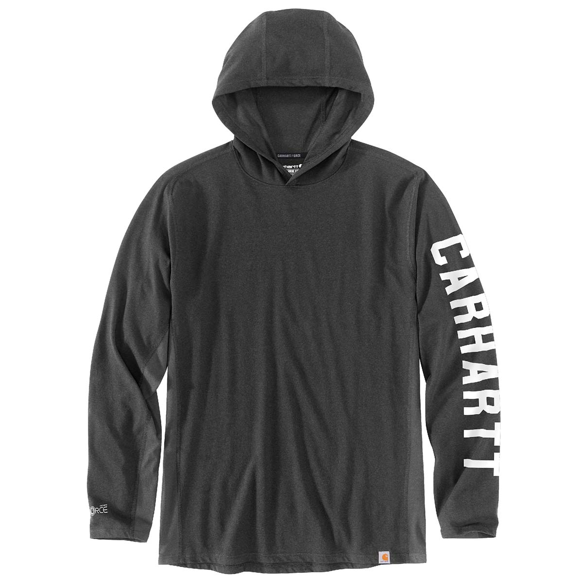 Carhartt Men's Force&reg; Relaxed Fit Midweight LS Logo Graphic Hooded T-shirt