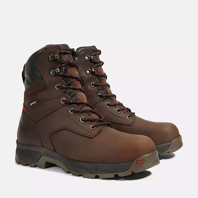 Timberland Pro&reg; Women's Boondock 8" Waterprof Comp-Toe Work Boot - Potting Soil Brown