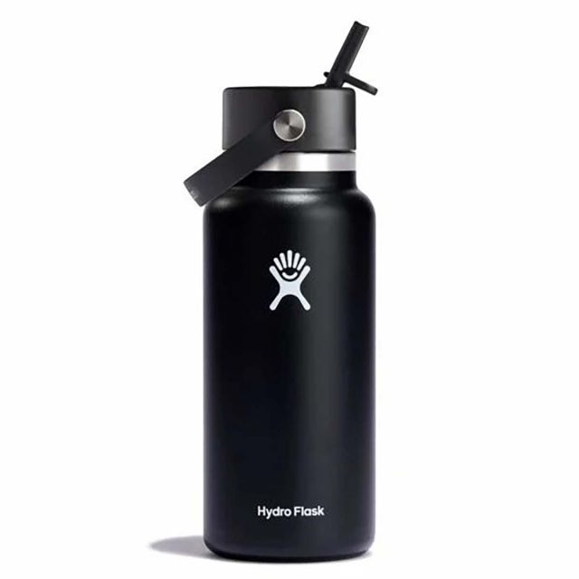 Hydro Flask 32 oz Wide Mouth with Flex Straw Cap - Black