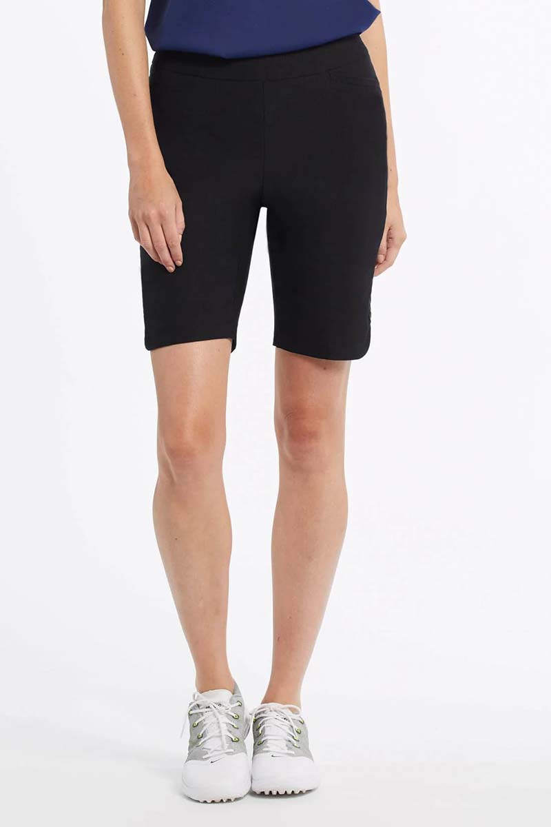 Tribal Women's Performance Stretch Flatten It&reg; Pull-On Snap Slit Shorts