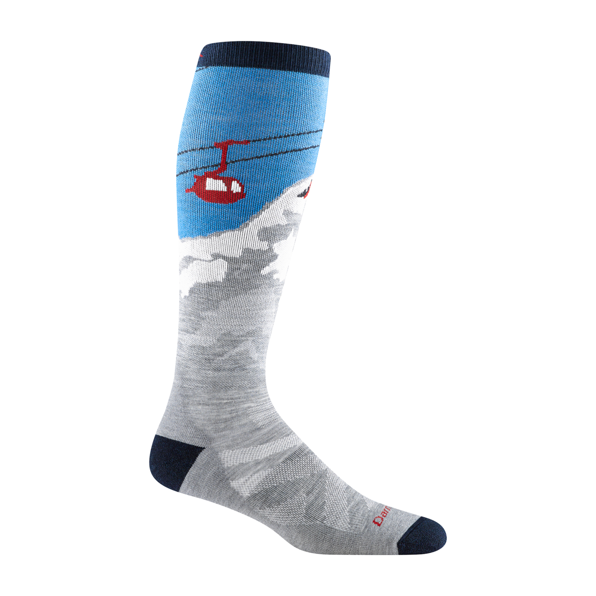 Darn Tough Men's Heady Yeti Over-the-Calf Midweight Ski & Snowboard Sock