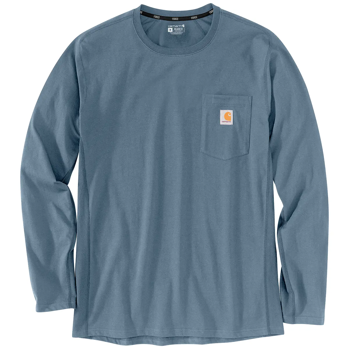 【Carhartt】L/S POCKET WAFFLE T-SHIRT R5504 Carhartt Force Relaxed Fit MW LS Pocket T-Shirt - Men's