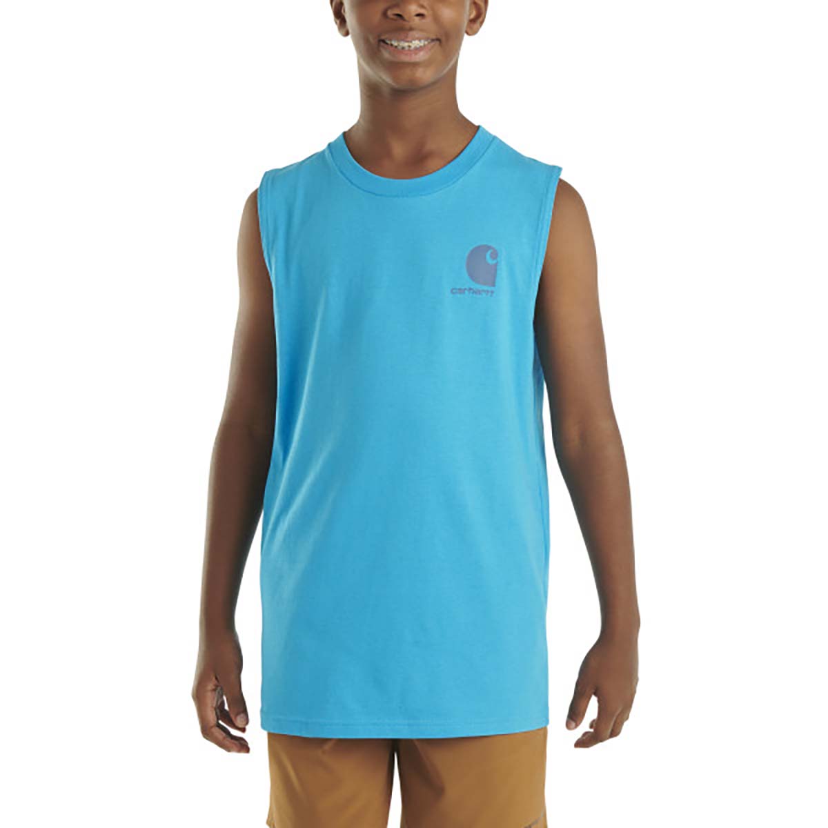 Carhartt Boys Sleeveless Fish T Shirt Vermont Gear Farm Way