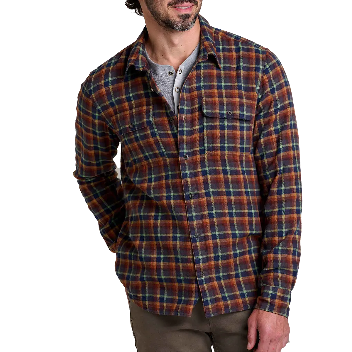 Toad&Co Men's Indigo Flannel Shirt