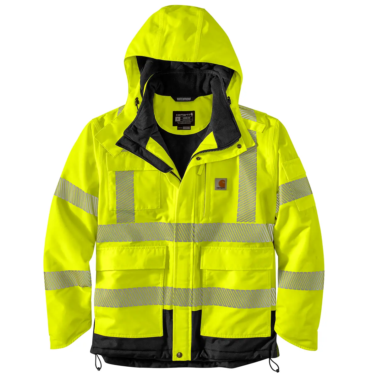 Carhartt Men's High-Visibility Waperproof Class 3 Sherwood Jacket- 4 Extreme Weather Rating