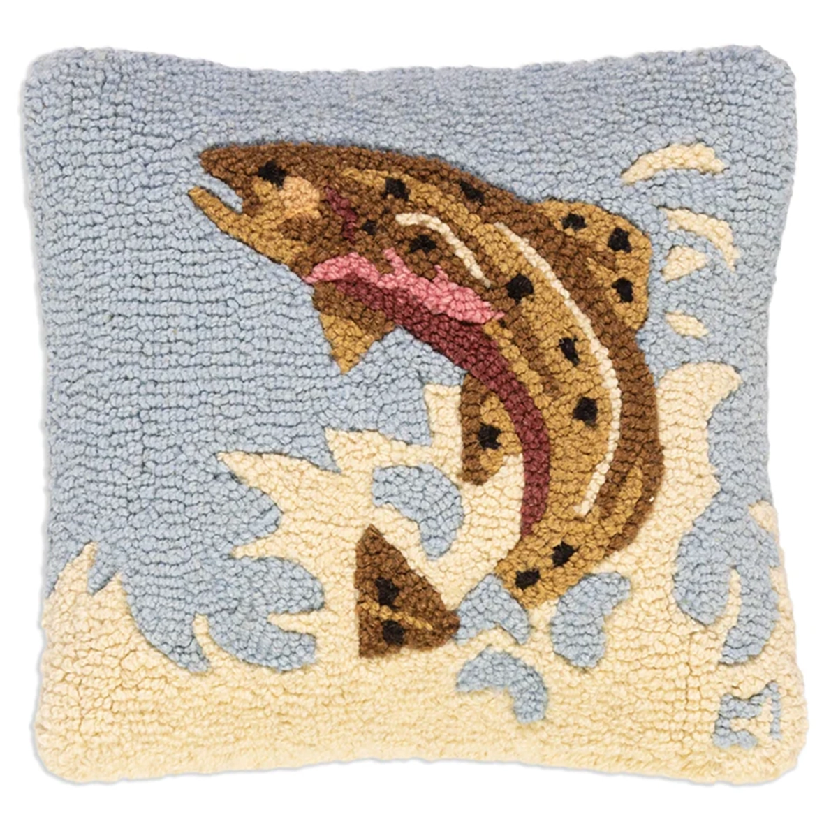Chandler 4 Corners 164 Leaping Brown Trout - 14"X14"
